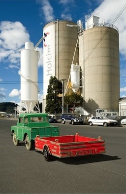 Michael O'Kane | Landrover-and-Trailer  | McATamney Gallery | Geraldine NZ